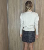 Blusa tricot Freddo manga longa botões